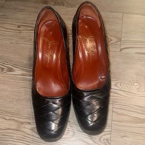 Joan Helpern signature black dress shoes.